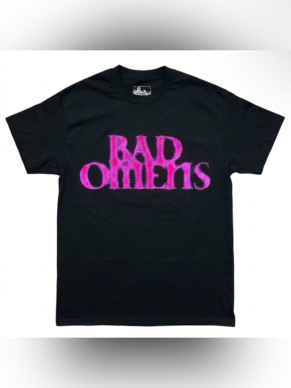 Bad Omens Logo Short Sleeve T-Shirt - Black with Pink Graphic